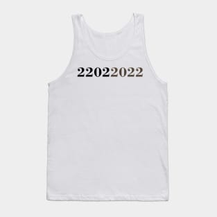 22022022 TWOSDAY, special day of february, Palindrome Date Tank Top